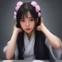一位短发年轻女性内容编辑的专业肖像照，穿浅色针织衫，表情自信亲和